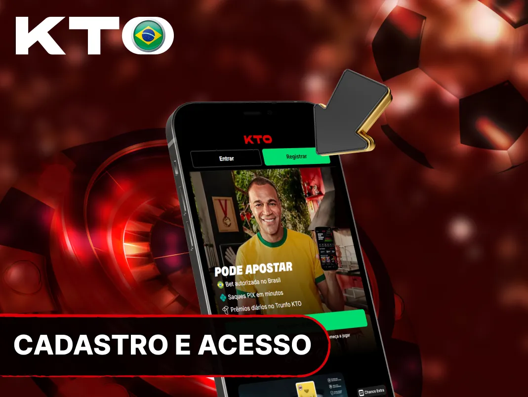 Cadastro e login na Brasil com verificação de identidade e acesso seguro à conta.